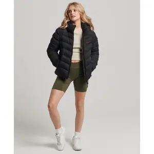 Women's Superdry Hooded Microfiber Puffer image-1
