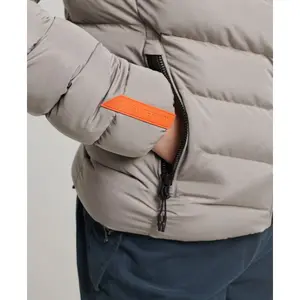 Women's hooded microfiber down jacket Superdry image-4