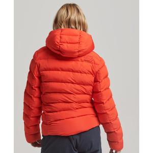Women's Superdry Hooded Microfiber Puffer image-3