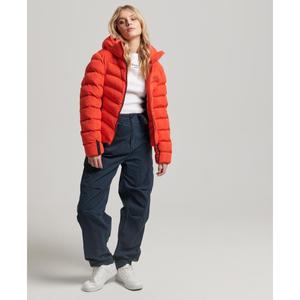 Women's Superdry Hooded Microfiber Puffer image-1