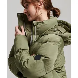 Lange Daunenjacke mit Kapuze, Damen Superdry image-3