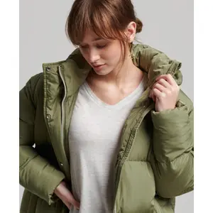 Lange Daunenjacke mit Kapuze, Damen Superdry image-4