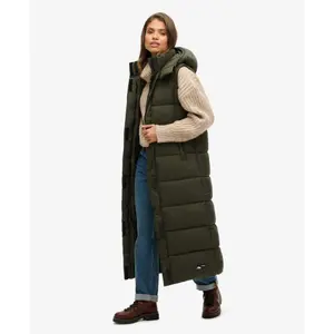 Casaco comprido sem mangas com capuz para mulher Superdry Ripstop image-3