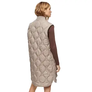 Women's long sleeveless down jacket Superdry Studios image-4