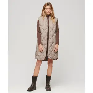 Women's long sleeveless down jacket Superdry Studios image-2