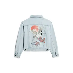 Bestickte Jeansjacke für Damen Superdry image-4