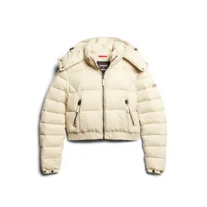 Plumífero corto con capucha para mujer Superdry Fuji image-0