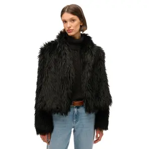 Short faux fur coat for women Superdry image-1
