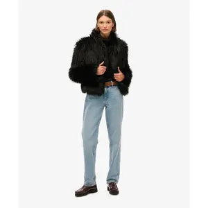 Short faux fur coat for women Superdry image-2