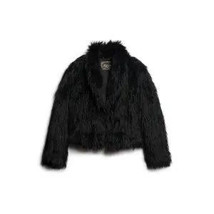 Short faux fur coat for women Superdry image-0