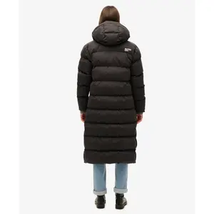 Long microfiber puffer coat for women Superdry image-2