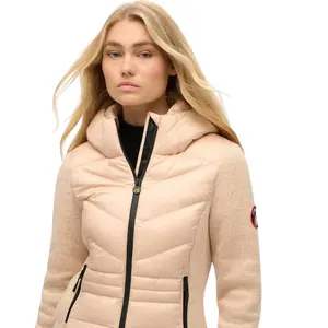 Women's hybrid knit hoodie jacket Superdry Storm image-4