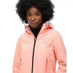 Casaco com capuz feminino Superdry Soft Shell image-4