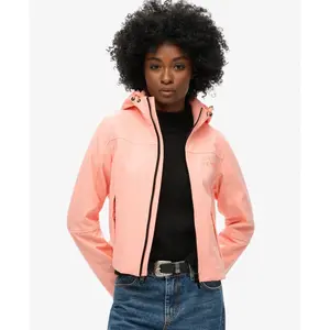 Casaco com capuz feminino Superdry Soft Shell image-1