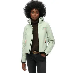Casaco com capuz feminino Superdry Soft Shell image-1