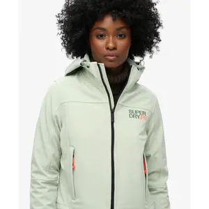 Casaco com capuz feminino Superdry Soft Shell image-4