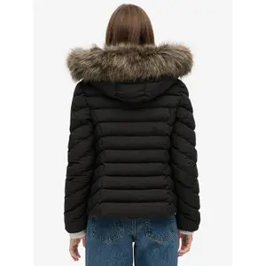 Damska ocieplana kurtka puchowa Superdry Fuji Faux Fur image-3