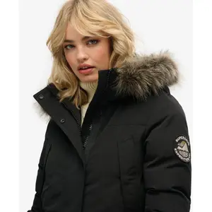 Women's faux fur parka Superdry Everest image-6