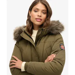 Women's faux fur parka Superdry Everest image-3