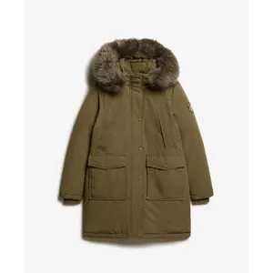Women's faux fur parka Superdry Everest image-5