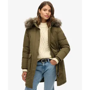 Women's faux fur parka Superdry Everest image-6