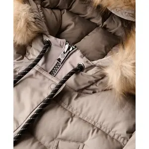 Casaquinho longo de pelagem sintética para mulher Superdry Everest image-6