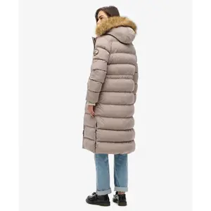 Casaquinho longo de pelagem sintética para mulher Superdry Everest image-3