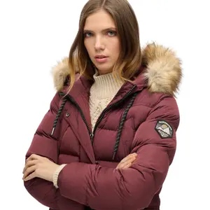 Casaquinho longo de pelagem sintética para mulher Superdry Everest image-4