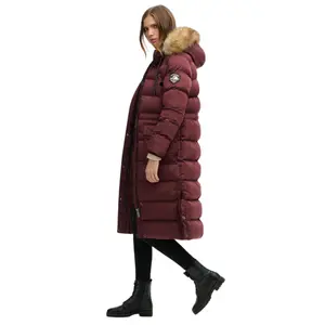 Casaquinho longo de pelagem sintética para mulher Superdry Everest image-3