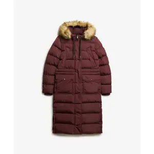 Casaquinho longo de pelagem sintética para mulher Superdry Everest image-0