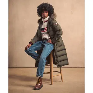 Casaco de pele falsa de mulher Superdry Everest image-5