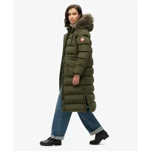 Casaco de pele falsa de mulher Superdry Everest image-4