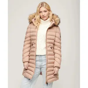 Średnia kurtka damska Superdry Fuji Faux Fur image-1