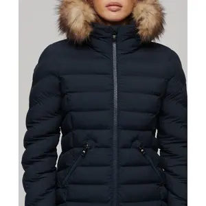 Średnia kurtka damska Superdry Fuji Faux Fur image-5