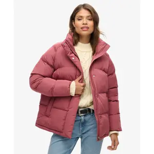 Women's mid-length down jacket Superdry image-2