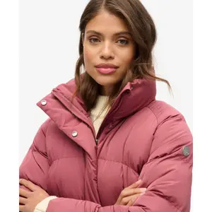 Women's mid-length down jacket Superdry image-5