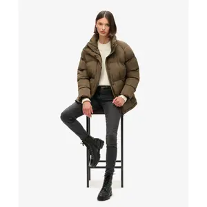 Women's mid-length down jacket Superdry image-4