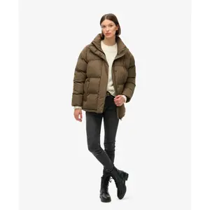 Women's mid-length down jacket Superdry image-2