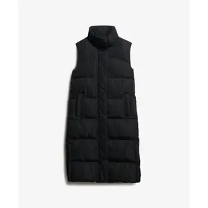 Women's long sleeveless down jacket Superdry image-5