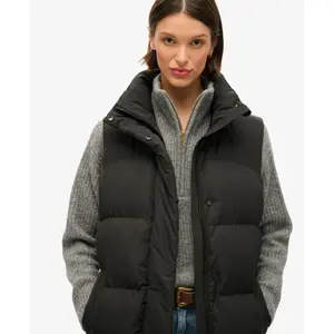 Women's long sleeveless down jacket Superdry image-6