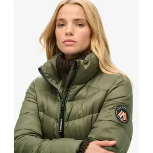 Casaco de penas com capuz para mulher Superdry Fuji image-4