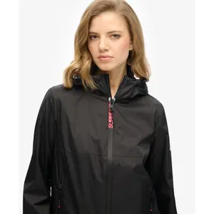 Hooded windbreaker with logo for women Superdry image-4