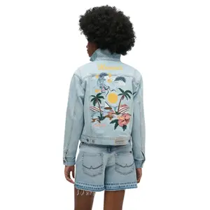Damen Jeansjacke mit Muster Superdry image-2