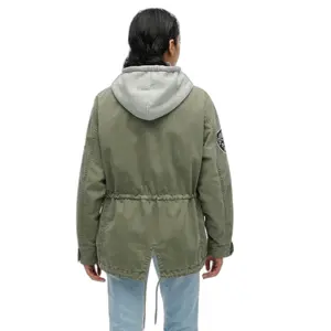 Sudadera militar con capucha bordada para mujer Superdry image-3