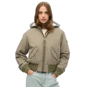 Bomber con capucha para mujer Superdry MAI