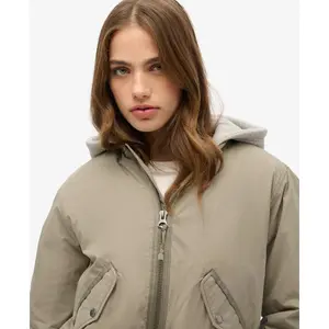 Bomber con capucha para mujer Superdry MAI image-6