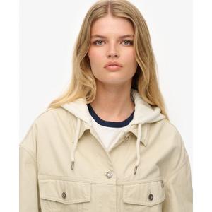 Women's hooded trucker jacket Superdry image-6