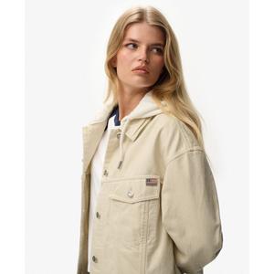Women's hooded trucker jacket Superdry image-5