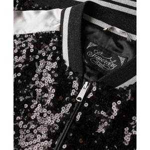 Sequin bomber jacket for women Superdry Suikajan image-1
