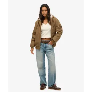 Oversized pilotjacka med huva för kvinnor Superdry Vintage Workwear image-3